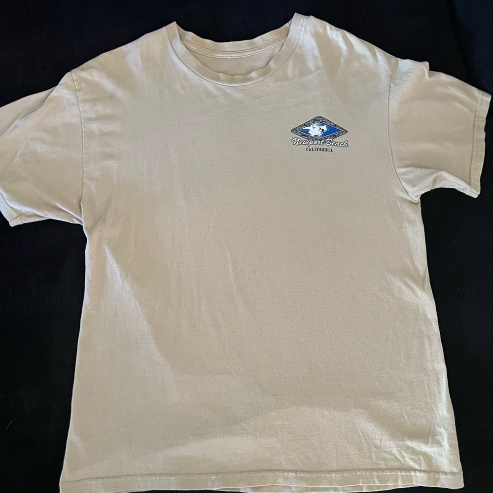 Tan Newport Beach, California T-shirt